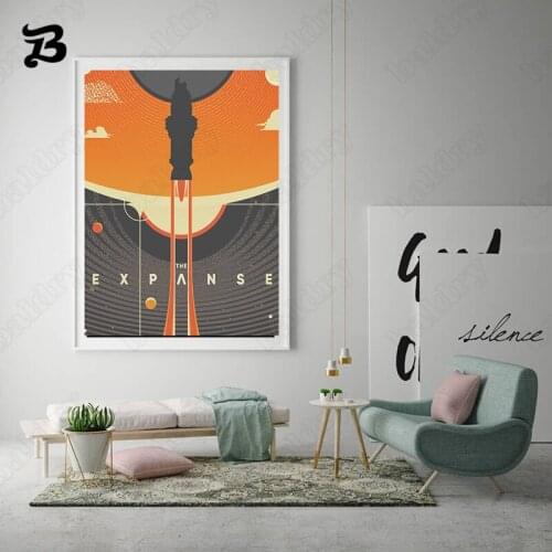 Abstract Universal Canvas Painting Wall Art The Expanse Space Travel Posters and Prints Wall Pictures for Bedroom Home Decor