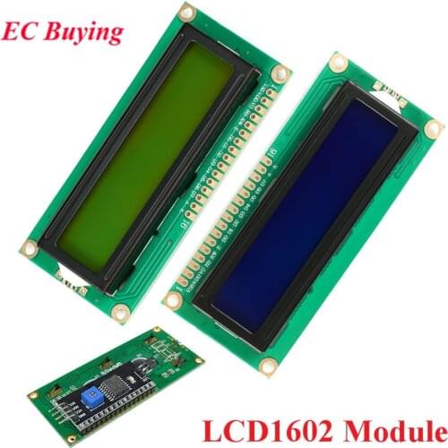 1602 LCD Module Blue Yellow-Green Screen IIC I2C LCD1602 1602A Display Module 16*2 16x2 5V Adapter Plate for Arduino