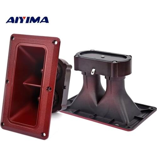 AIYIMA 2Pcs Dual Piezo Tweeters 163*95MM Horn Piezoelectric Speaker 150W Buzzer Treble Piezo Head Driver Stage Loudspeaker