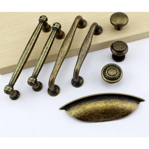 ANTIQUE Wardrobe Drawer Handle Door Handle Retro Furniture Cabinet Door Handle Old Bronze