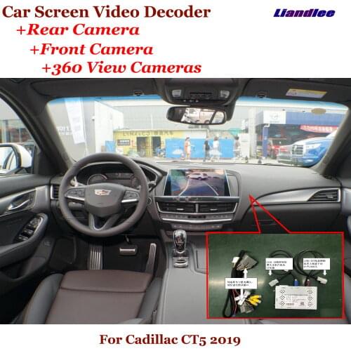 Car Original Screen Upgrade For Cadillac CT5 2019 2020 DVR Reverse Image Decoder Rearview Front 360 Camera