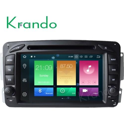 Krando Android 9.0 7'' car radio For Mercedes Benz W209 W203 W168 M ML W163 W463 Viano W639 Vito Vaneo gps navigation player