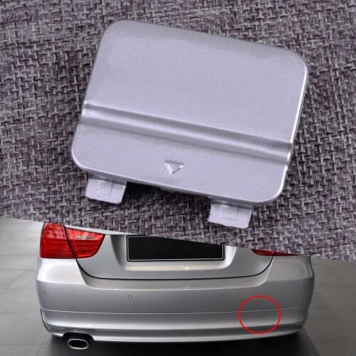 Car High QualitySilver Rear Bumper Tow Hook Cap Cover Fit for BMW 3 E90 LCI 2009 2010 2011 2012 51127202673 Accessories