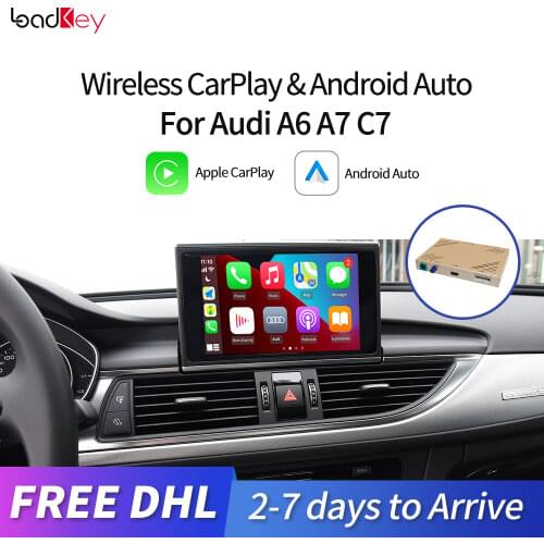 LoadKey Wireless Carplay For Audi Decoder A6 A7( C7) 2010-2016 Original Screen Multimedia Player Apple Carplay & Android Auto