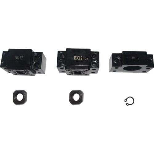 BK10 BK12 BC60-12ZC BF10 BF12 ballscrew support match use SFU1204 SFU1604 SFU1610 SFU1605 ball screw end cnc part 1set