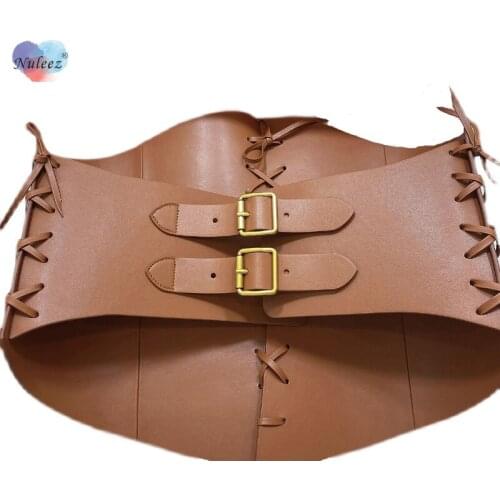 Nuleez Brand Luxury Quality Cummerbunds Women Genuine Cowhide Skin Super Wide Vintage Fashion for Dress Handmade High End Gift