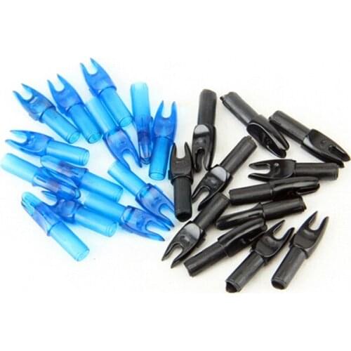 Super 2color 60pcs/lot ID 6.0mm Archery Arrow Nocks Internal For Carbon Fiberglass Arrow Shaft for Archery Hunting Shooting