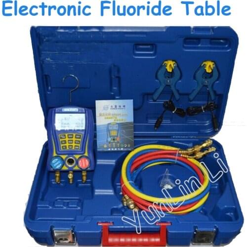 WK-6889 Electronic Fluoride Meter Digital Display Refrigeration Manifolds Gauge Vacuum Pressure Manomete Compressor Tool Gauge