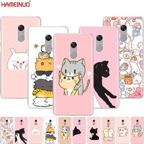 HAMEINUO Kawaii Molang Cartoon Anime dog cat Cover phone Case for Xiaomi redmi 5 4 1 1s 2 3 3s pro PLUS redmi note 4 4X 4A 5A