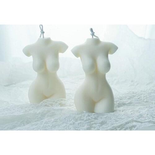 Art Candle Women Body Female Torso Vegan Soy Wax Scented Candle Relaxation Women Candle Body home decoration Candle