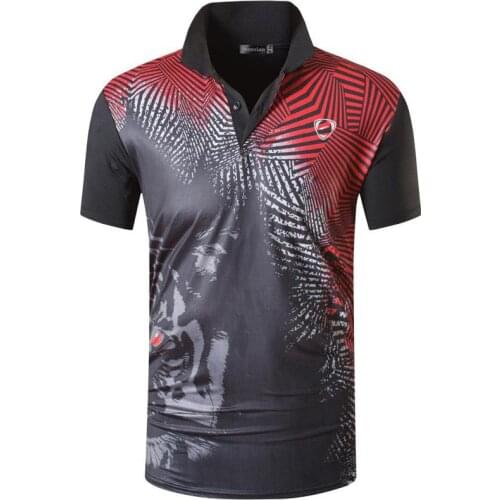 Jeansian Mens Sport Tee Polo Shirts Poloshirts Casual Wear Golf Tennis Badminton Dry Fit Short Sleeve LSL265 Black