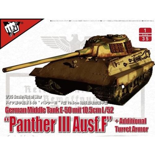 Collect UA35015 Model 1/35 model kit German Panther III Ausf.F tank