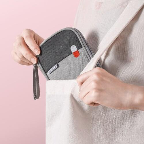 Korea simple small travel portable medicine storage bag portable medicine emergency medical bag storage box mini bags