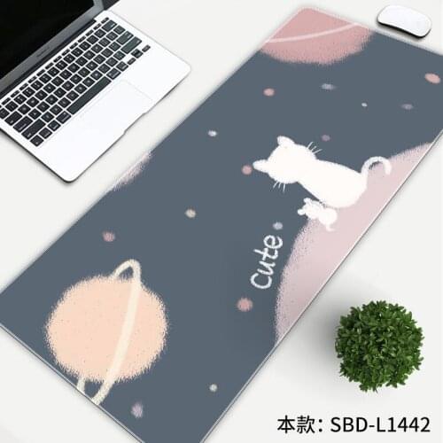 Mouse Pad Exquisite Thickening Cute Girl Cartoon Large Wristband Computer Desk Mat Mouse Pad Large Cute Mouse Pad