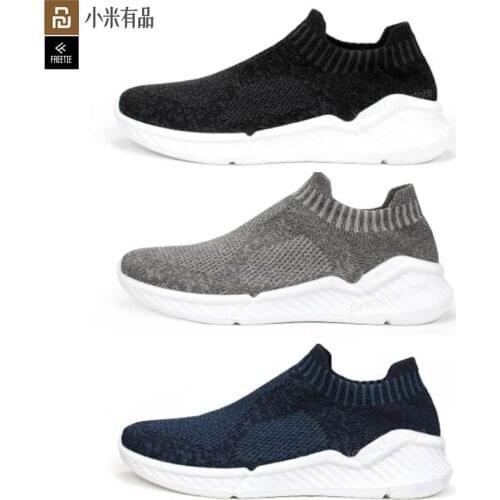 Youpin FREETIE Men Walking Shoes Flying Woven Sneaker Waterproof One-piece socks City Running Shoe Breathable Casual Shoes