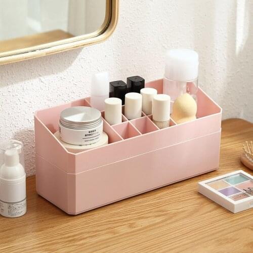 Hot Make Up Jewelry Organizer Box Makeup Organizer Box For Cosmetics Desk Office Storage Skin Care Case Lipstick Case Sundries