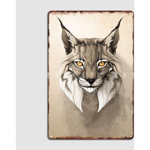 Lynx Metal Sign Wall Pub Custom Home Plaques Tin Sign Posters