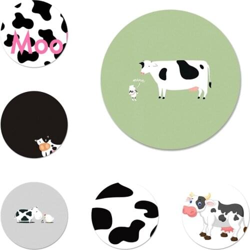 58mm Animal Cows Cow Cute Icons Pins Badge Decoration Brooches Metal Badges For Backpack Decoration