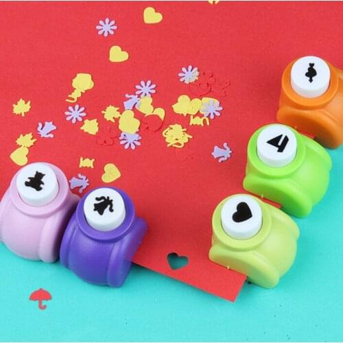 Mini 10pcs Scrapbook Punches Handmade Cutter Card Craft Calico Printing DIY Flower Paper Craft Punch Hole Puncher Shape