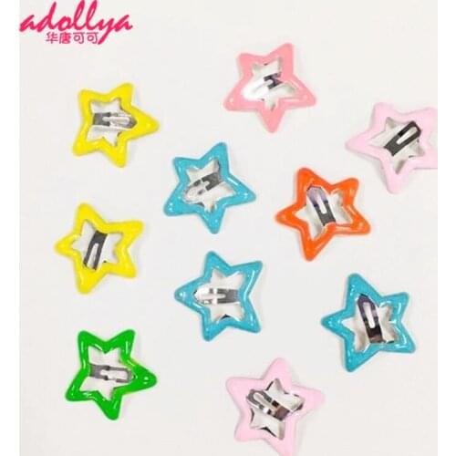 10pcs BJD Doll Accessories Headwear Mini Hair Clip Hairpin Decorative Headwears For Dolls DIY Toys For Girls Random Candy Colors