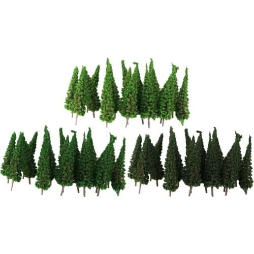 150 HO Scale Cedar Model Trees Train Railway Diorama Scenery