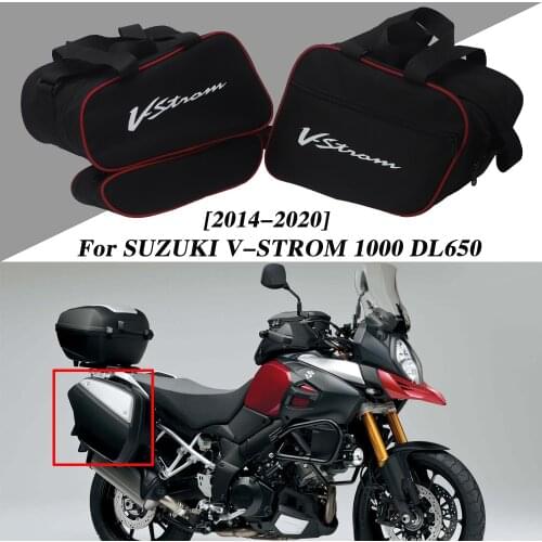 Motorcycle Saddle Bags Side Storage Luggage Bag Fork Tool Pouch For Suzuki V-STROM V STROM VSTROM 1000 Vstrom 650 DL650