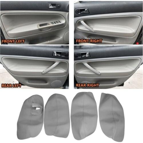 Left Hand Drive Soft Leather Door Panel Cover For VW Passat B5 1998 1999 2000 2001 2002-2005 Car Door Armrest Panel Cover Trim