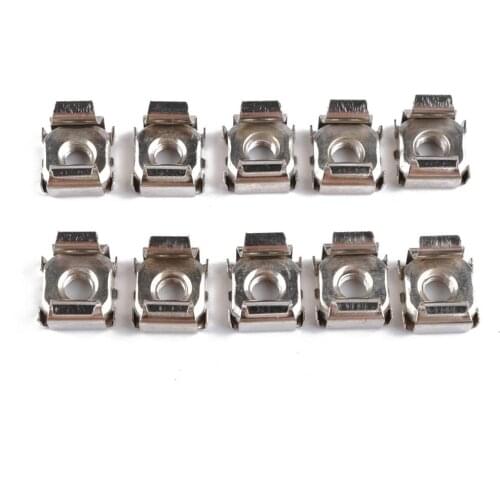 50 Pairs Of M5 Cage Nuts Screws Set Mounting Kit For Network Cabinets