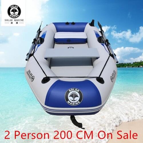 Wholesale Free Accessories 2 Person 200 CM Inflatable Fishing Boat Rowing Kayak Canoe Raft Air Mat Floor CE Certification