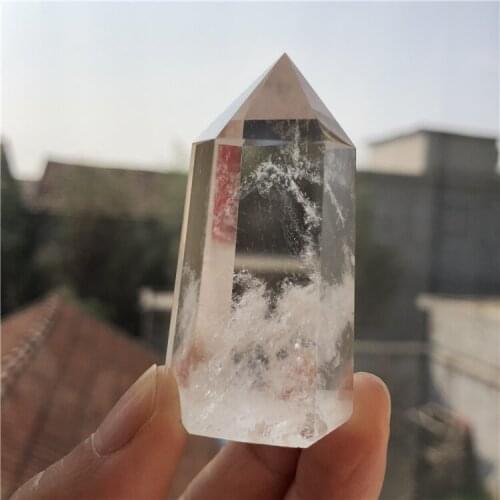 Clear quartz crystal points healing crystal obelisk crystal tower dispel negative energy natural stones and minerals AAAAA
