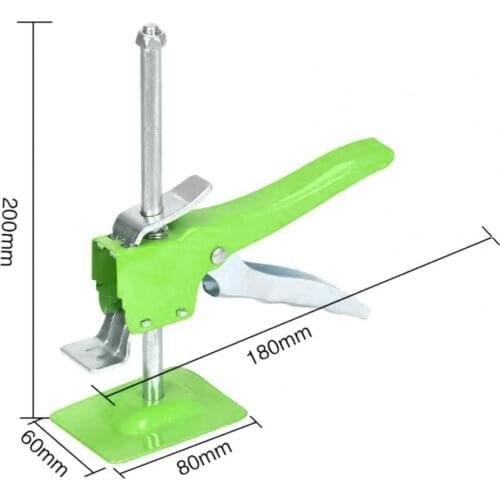 Tile Height Regulator Lightweight Strong Bearing Capacity High Elasticity Green Tile Height Lifting Jack for Home Decoration