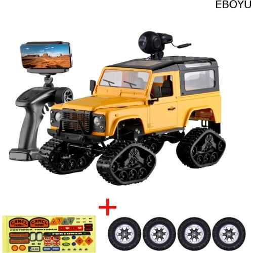 EBOYU FY003AB WiFi 2.4Ghz 1/16 4WD Snow Tires Truck Off-road RC Truck + Off-road Tires WiFi FPV 0.3MP Camera Classic Retro RTF
