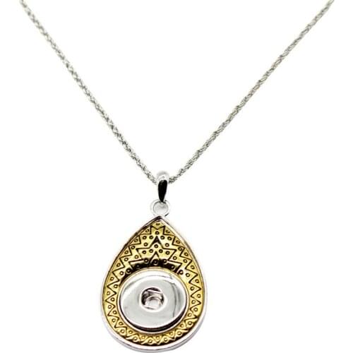 SN18-26 colar pingente metal Pendant & necklaces charm chain fit chain necklace 18mm ginger snaps buttons charm