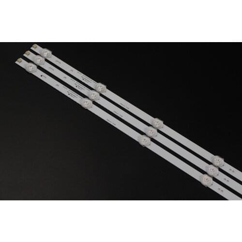 3pcs x 32 inch Universal LED Backlight Lense Aluminum Plate Strips for Samsung for LG for Sharp Konka TCL TV 7-LEDs 59cm 3v