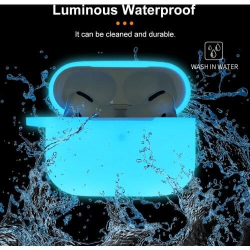 For Apple Airpods Pro Protective Case Luminous Silicone Case For Air Pods Pro Glowing in dark shockproof Earphone Protector Box