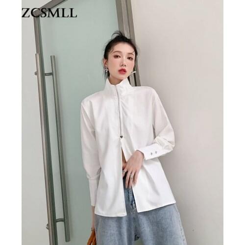 ZCSMLL Stand-up Collar Blouses