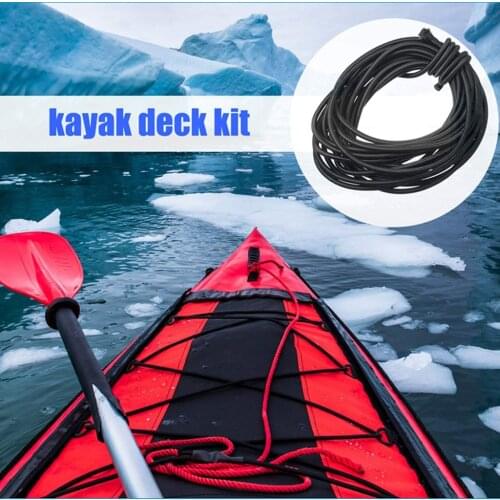 1.5-8m Bungee Shock Cord Boat Bungee String Rope Boat Tie Down Strap High Elastic Weatherproof Rope for Marine Boat Kayak Canoe