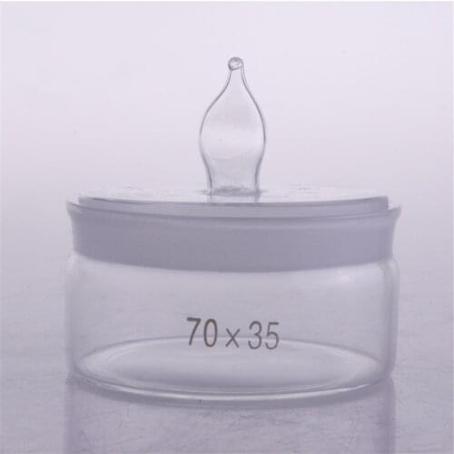 2pcs/lot Multiple Diameter x Height Lab Glass Weighting Bottle with Ground Glass Stopper Lab Supplies