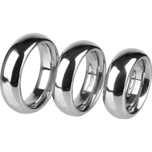3pcs Stainless Steel Dildo Ring Enhancing Exercise Time Delay Stimulator Enlarger Adult Masturbating Sex Toys for Men
