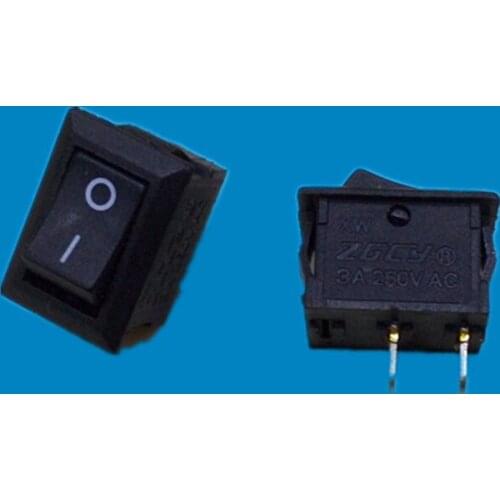 50pcs/lot 10*15mm SPST 2PIN ON/OFF G130 Boat Rocker Switch 3A/250V Car Dash Dashboard Truck RV Home CE certification