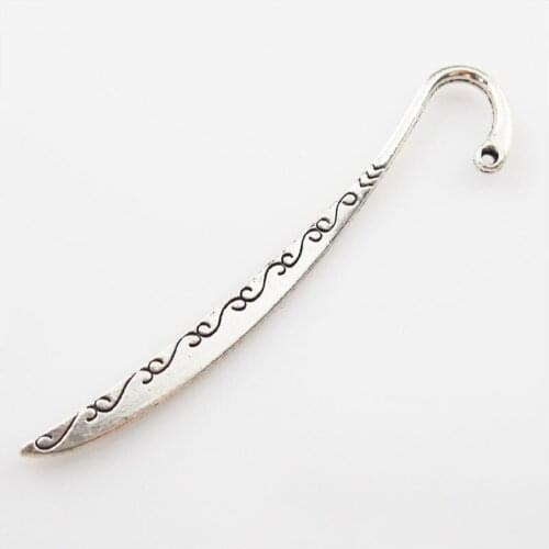 6 New Charms Tibetan Silver Clouds Bookmarks Connectors With Loop 17x85mm