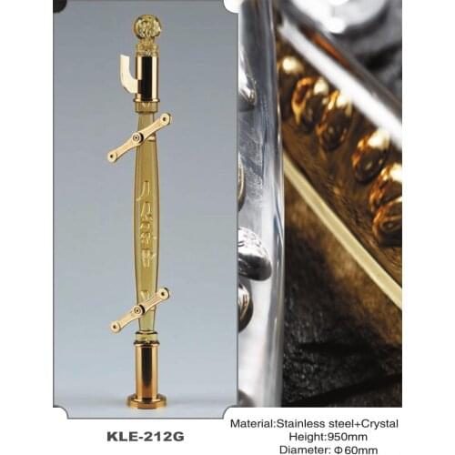 Freeshipping AMS-212G Acrylic PMMA Royal Indoor Decorative Modern Luxury Column Pole Pillar Baluster Post for Glass Stair