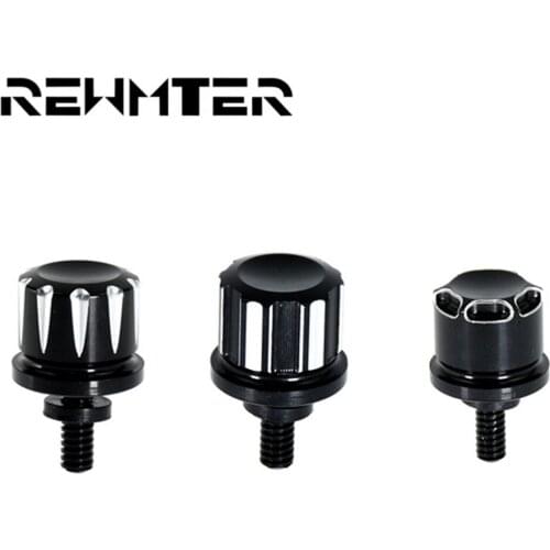 Motorcycle Seat Bolt Tab Screw Aluminum Black For Harley Sportster 1996-2015 For Dyna Touring Fatboy Road King