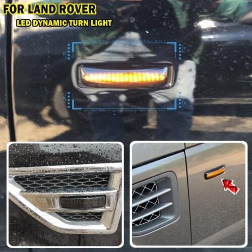 Dynamic Light For Land Rover for LR2 Freelander 2 L359 LR3 Discovery 3 L319 Rang Rover Sport L320 Amber LED Front Side Marker