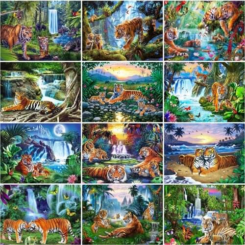 Evershine Diamond Painting Tiger Rhinestone Picture New Arrival Diamond Embroidery Animal Full Square Round Drill Crafts Gift