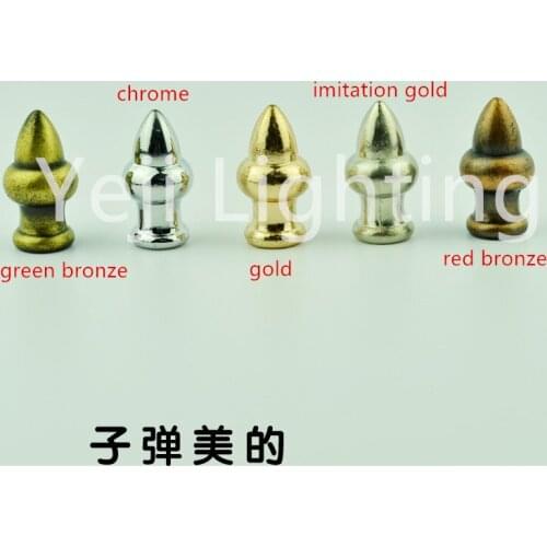 European lamp Candle light Bullet beauty Plating fitting pendant lamp screw cap Decorative nuts DIY lighting accessories