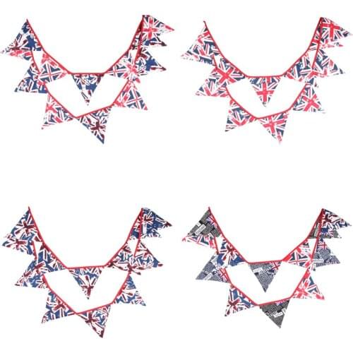 4 Kinds 3.2m 17cm Flag England Britain UK Flag National Day Banner Pennant Garland Bunting Business Meeting Christmas Decor