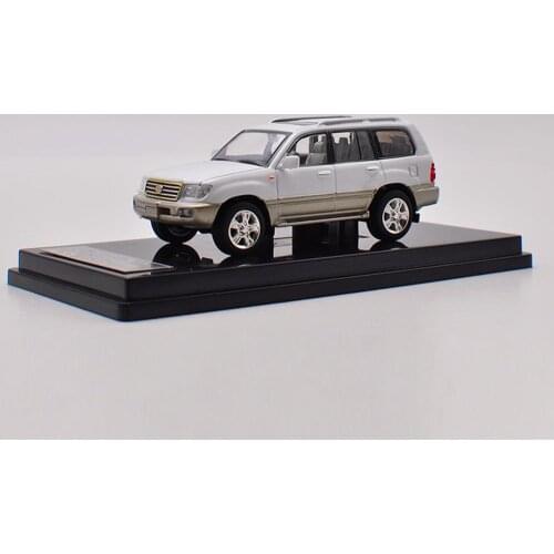 1/64 Scale Toyota Land Cruiser LC100 White DieCast Car Model Collection HIKASI