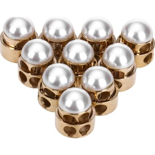 Round Ball Cord Locks Spring Loaded Elastic Drawstring Toggles Reusable Rope Ends Sliding Fastener Buttons DIY Lanyard Stoppers