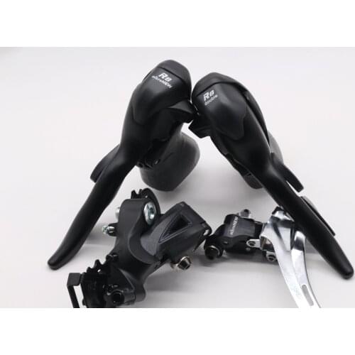 Micronew Double 8 Speed Groupset Road Bike Derailleur Shifters For Shimano 2 x 8 Speed STI Lever Set